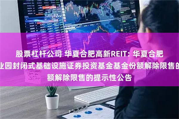 股票杠杆公司 华夏合肥高新REIT: 华夏合肥高新创新产业园封闭式基础设施证券投资基金基金份额解除限售的提示性公告