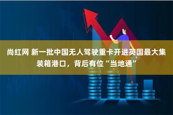 尚红网 新一批中国无人驾驶重卡开进英国最大集装箱港口，背后有位“当地通”