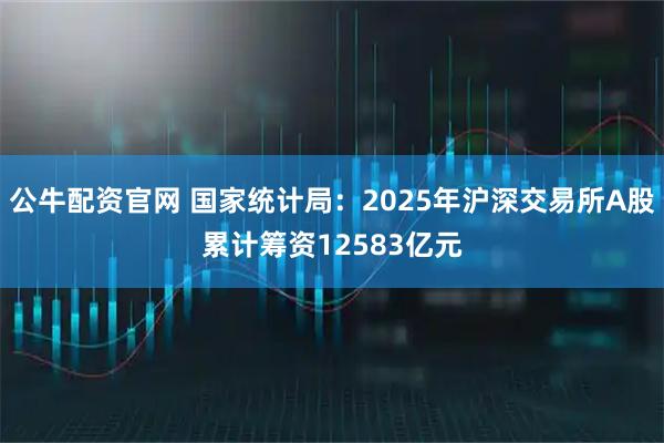 公牛配资官网 国家统计局：2025年沪深交易所A股累计筹资12583亿元